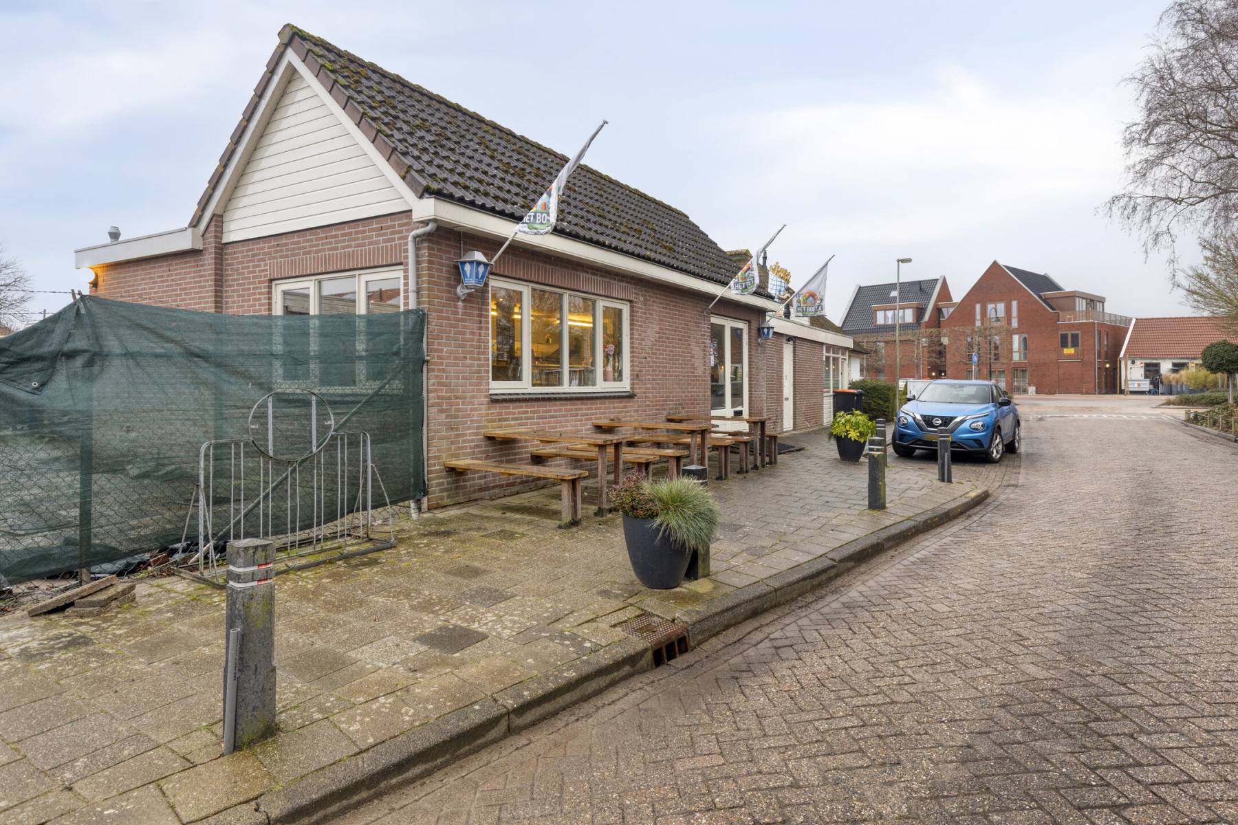 Instapklare cafetaria aan toeristische fietsroute