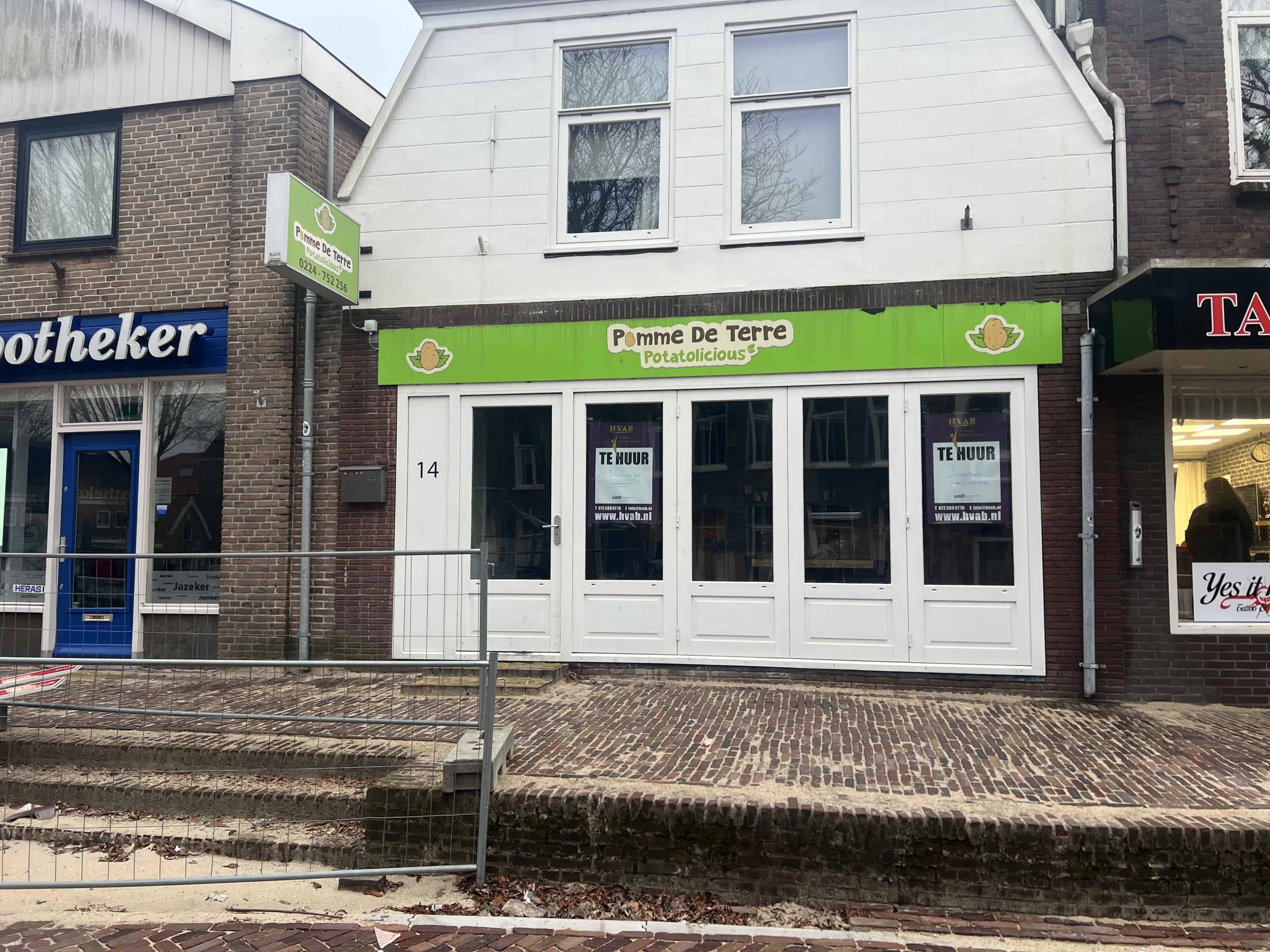 Horecaruimte in centrum Schagen