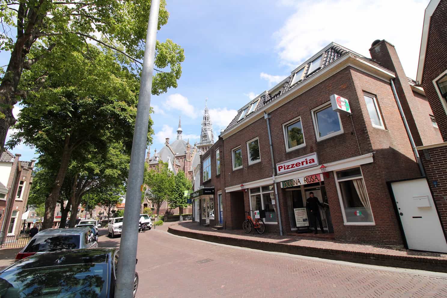 Pizzeria met OG in het centrum