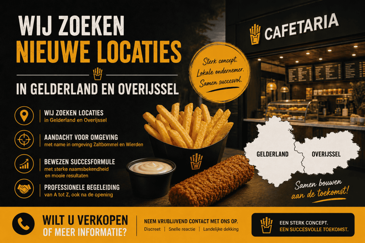 Cafetaria verkopen?